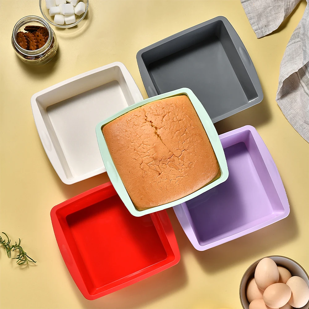 Kitchen Appliances Garage - Molde cuadrado de silicona para Tartas,