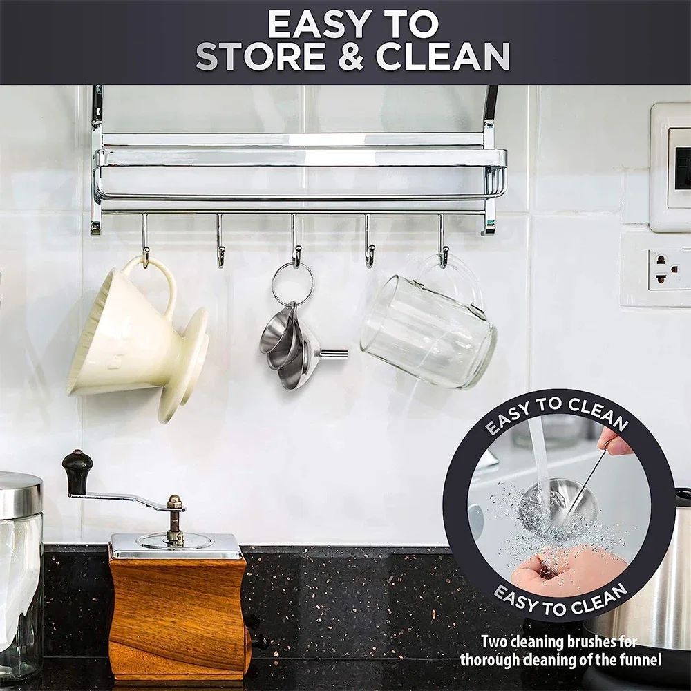 Juego de embudo de cocina de a - Kitchen Appliances Garage reseña y precio