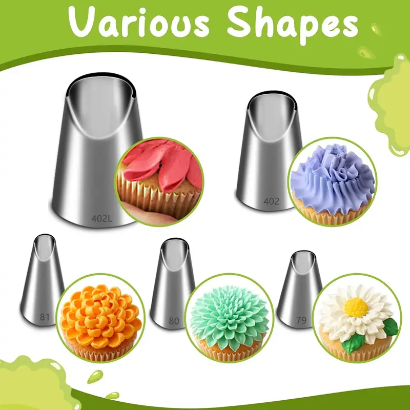 Juego de 5 boquillas de acero  - Kitchen Appliances Garage reseña y precio