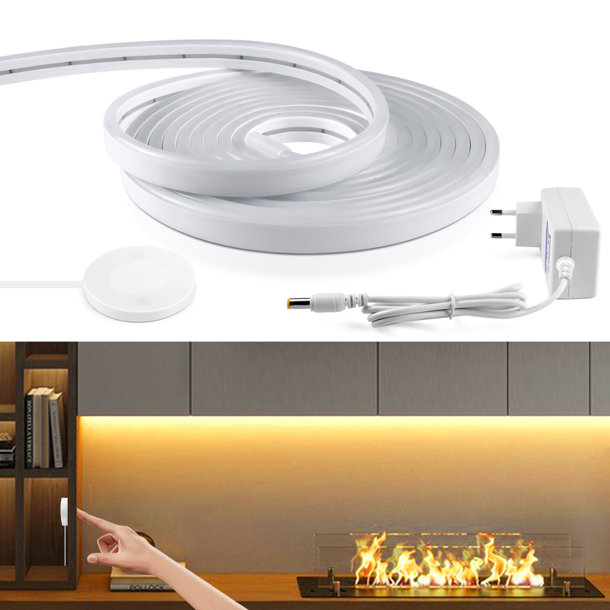 Tira de luces LED de neón de 1 - Kitchen Appliances Online reseña y precio